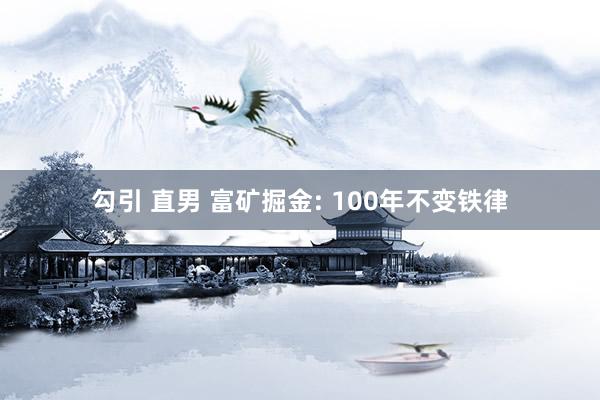 勾引 直男 富矿掘金: 100年不变铁律